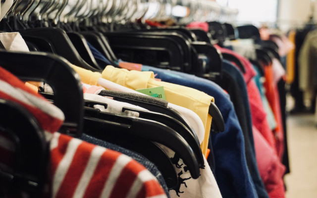 Green living sustainable second hand store shopping Green living sustainable second hand store shopping